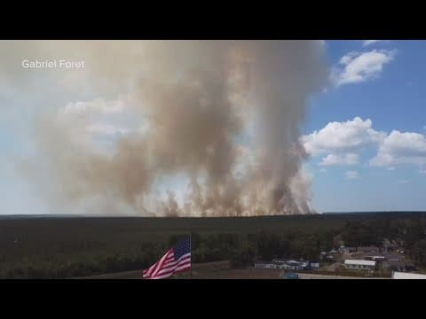 Marsh fire burning in Terrebonne Parish, one of hundreds in the state