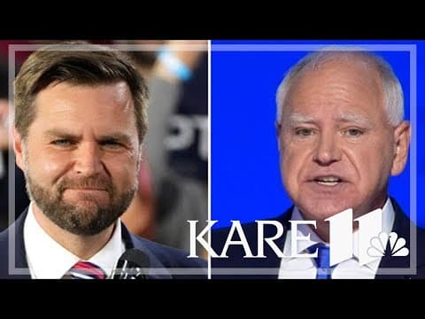 Tim Walz, J.D. Vance to take stage Tuesday