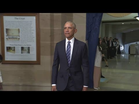 Former Presidents Bush, Clinton and Obama enter Trump inauguration ceremony