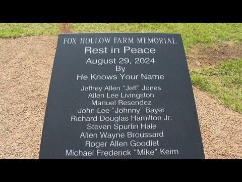 Memorial held for Fox Hollow Farm victims