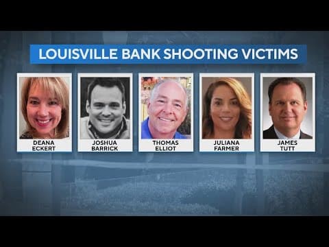 Memorials being set up in Louisville following deadly bank shooting