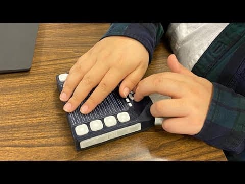 INTERVIEW: Indiana School for the Blind and Visually Impaired students discuss braille tablets
