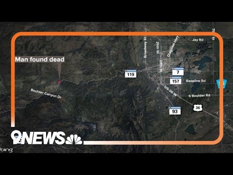 Man found dead near Boulder Falls