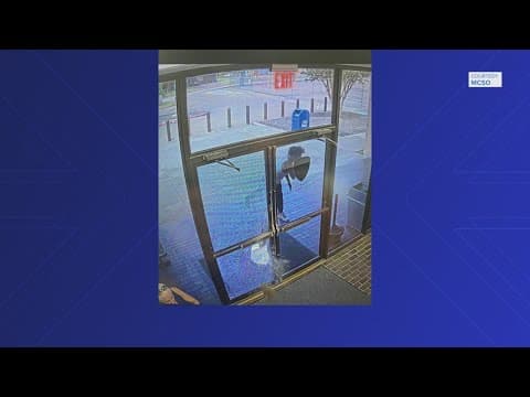 Man breaks glass door at Montgomery Sheriff's Office, MCSO says