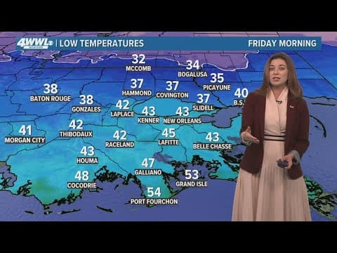 New Orleans 10pm Weather: Cold Weather Advisory through Wednesday