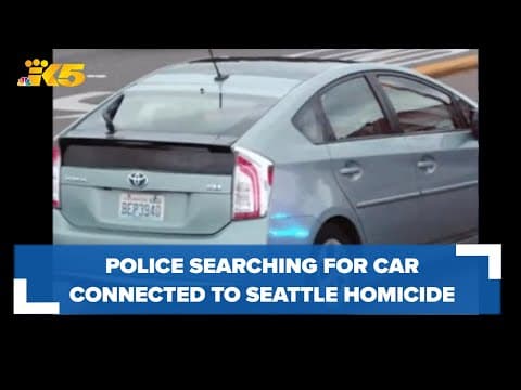 Police asking for public's help finding slain Seattle rideshare driver's stolen car