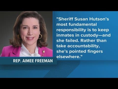 State Rep. Aimee Freeman calls for Sheriff Hutson’s resignation after inmate escape