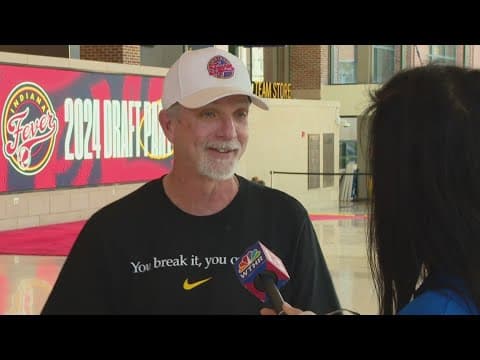 Fans flock to WNBA draft party at Gainbridge Fieldhouse