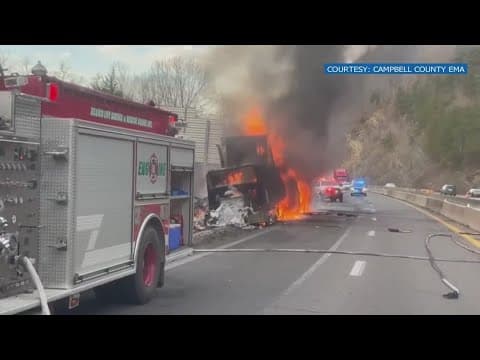 One lane of I-75 South reopens several hours after semi-truck fire