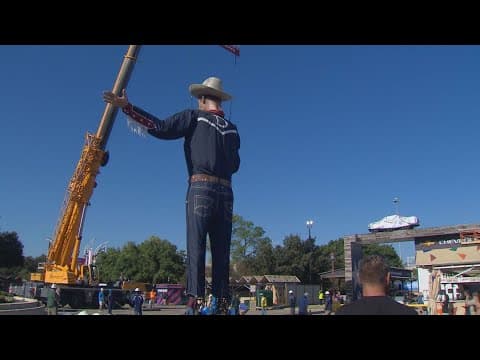 Big Tex rises! Iconic statue's installation marks start of 2025 State Fair of Texas season
