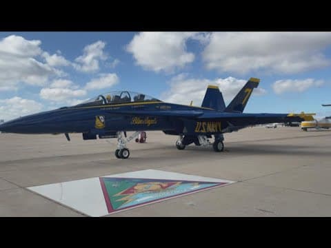 CBS 8's Marcella Lee prepares to take flight with the Blue Angels