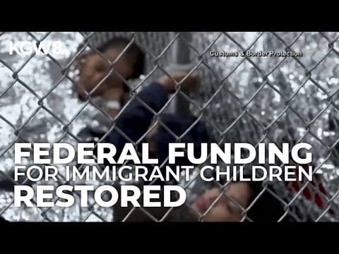 Funding reinstated for legal representation of minors attempting to achieve legal status in US