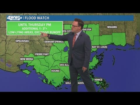 New Orleans Weather: Drier Thursday, more rain Friday