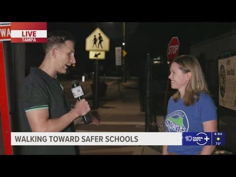 Hundreds of students across Hillsborough are taking part in National Walk to School Day