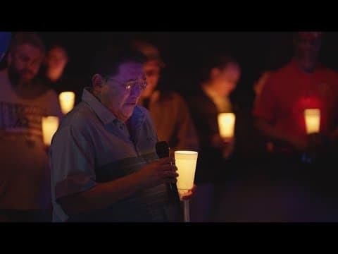 Memorial held for fallen Texas police officer in his hometown