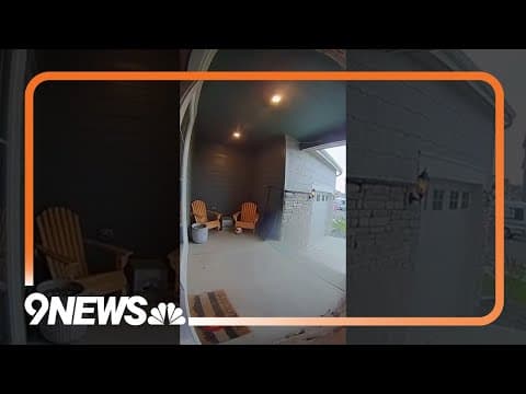 Doorbell camera captures thunder strike as lightning hits home