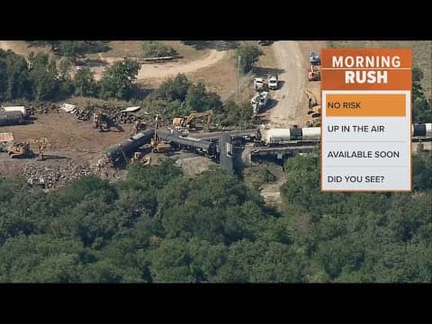 Emergency crews share air quality test after train derailment