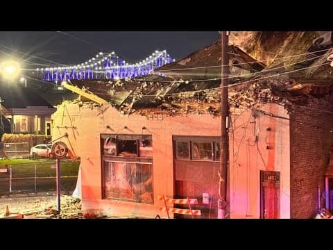 Ring video showing Magazine Street building collapse