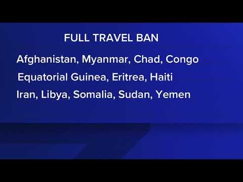 President Trump signs travel ban affecting 19 countries