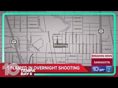Police: 1 injured after overnight shooting in Sarasota