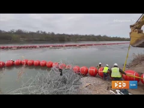 Bouys go back into the Rio Grande after Biden ordered them to be removed