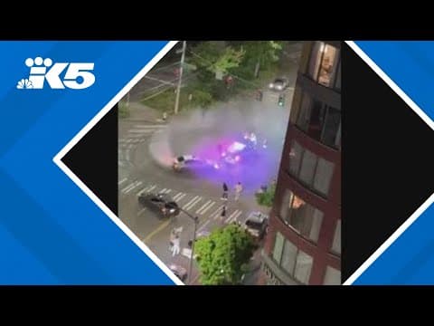 Illegal street takeover draws large crowds in Lower Queen Anne