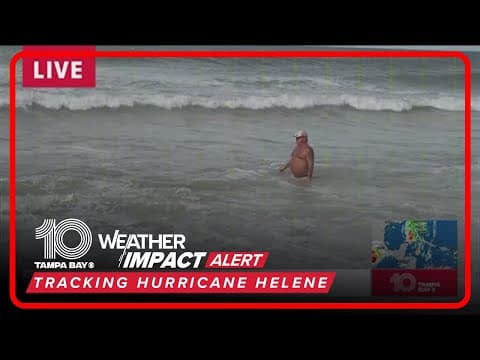 Weather conditions at Treasure Island ahead of Hurricane Helene