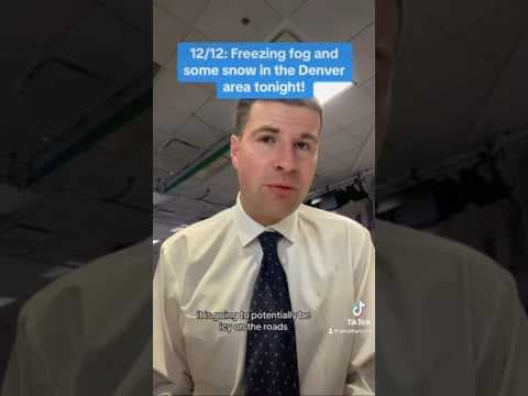 Denver weather update: Freezing fog and potentially icy roads ❄️ #denver #weather