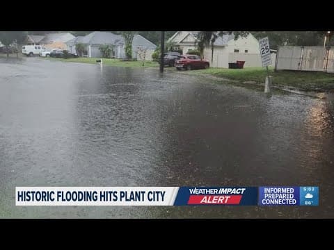 '1-in-1,000-year' rain event leaves historic flooding in Plant City