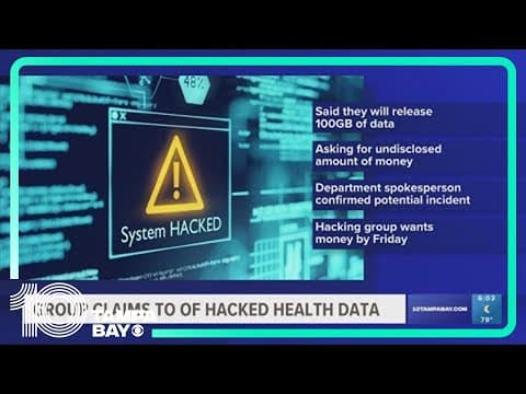 Group claims to have hacked Florida health data