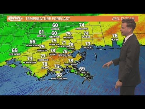 New Orleans weather: Strong cold front today then rain Friday