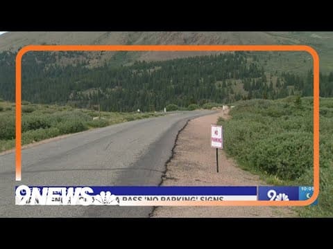 Drivers ignoring 'No Parking' signs at Guanella Pass
