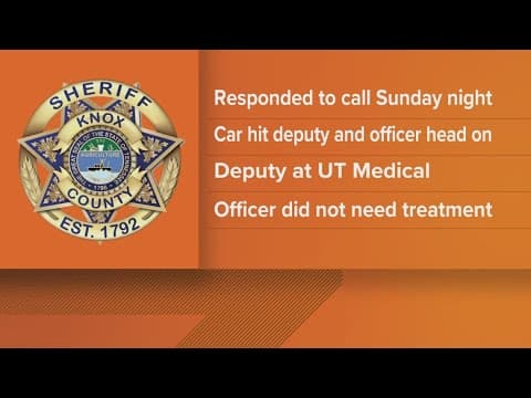 KCSO: Deputy hospitalized after 'serious' head-on crash while responding to call in Halls area