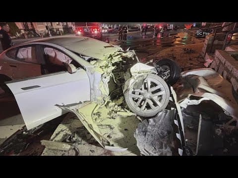 5 injured in Northwest DC crash