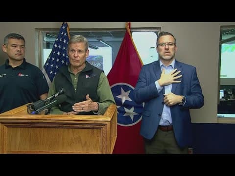 Gov. Lee gives another update ahead of second round of severe weather in Tennessee this weekend