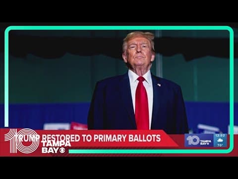 Supreme Court rules Trump's name must be restored to primary ballots