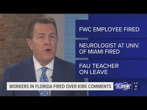 FWC employee, teachers and professors fired in Florida over Charlie Kirk comments