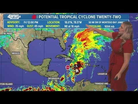 Friday afternoon tropical update: PTC 22 will bring rain to the Greater Antilles this weekend
