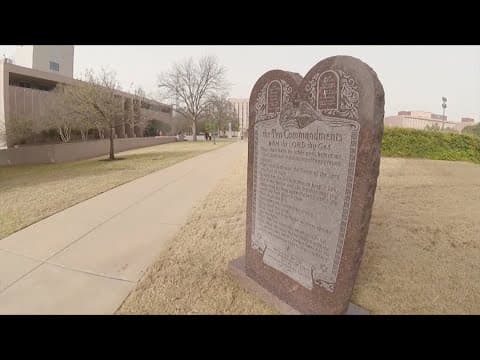 ACLU representing families suing local school districts over Texas' 10 Commandments law