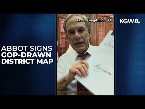 Gov. Greg Abbott signs new Republican-drawn congressional map