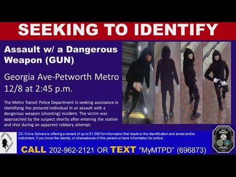 Search continues for suspect who shot a teenager at a Metro station Friday afternoon