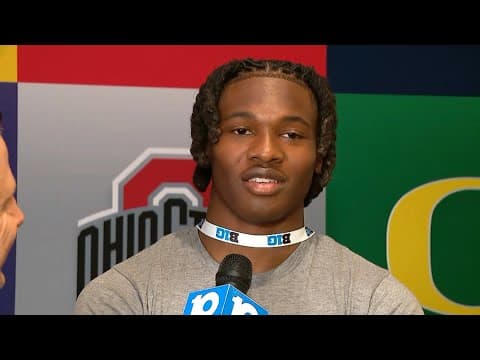 Jeremiah Smith on the Ohio State WR room, plans to follow up on impressive freshman season