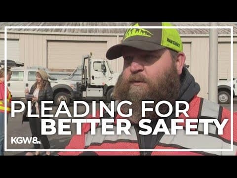 Work zone crews in Washington and Oregon plead for better safety