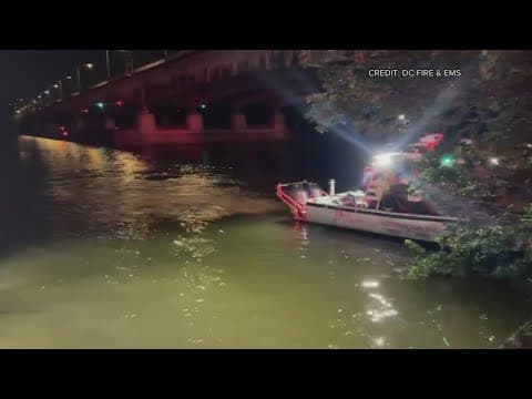 Car crashes into Potomac River