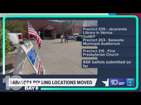 Some Sarasota polling locations moved due to flooding