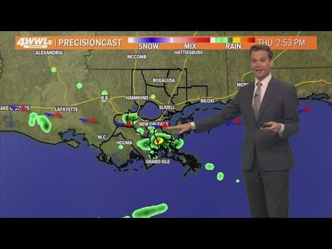 New Orleans Weather: Few storms possible as cool front arrives