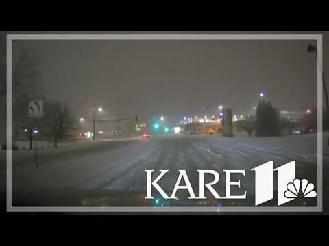 Snowfall makes for messy roads in Minnesota