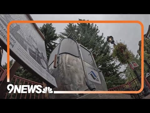 Original 1962 gondola on display at Vail Village