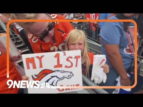 Girl who got Broncos' Courtland Sutton's glove shares story