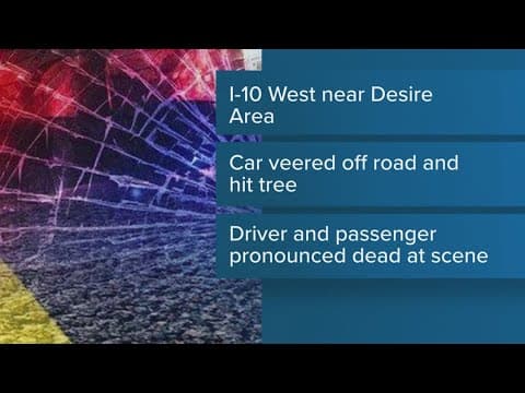 Two men killed in early morning crash in New Orleans, police say